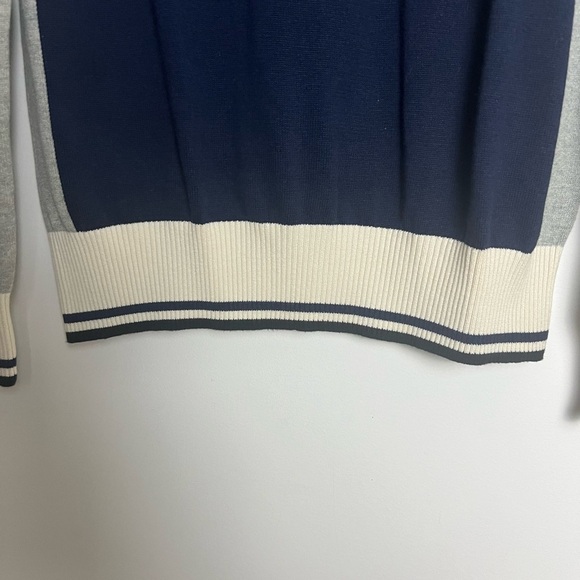 NEW Cutter & Buck New England Patriots Stride Colorblock 100% Cotton Sweater L - Picture 8 of 14